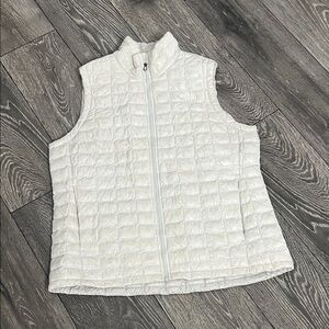 White Quilted Vest